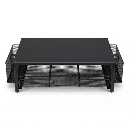 Levede Monitor Stand Riser Metal Computer Desk Organizer Shelf Drawer Pen Holder-2072893559228469249