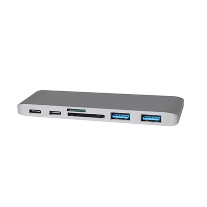 USB 3.0 Type-C HUB 6 Port Powered Adapter Grey-2065254514168041473