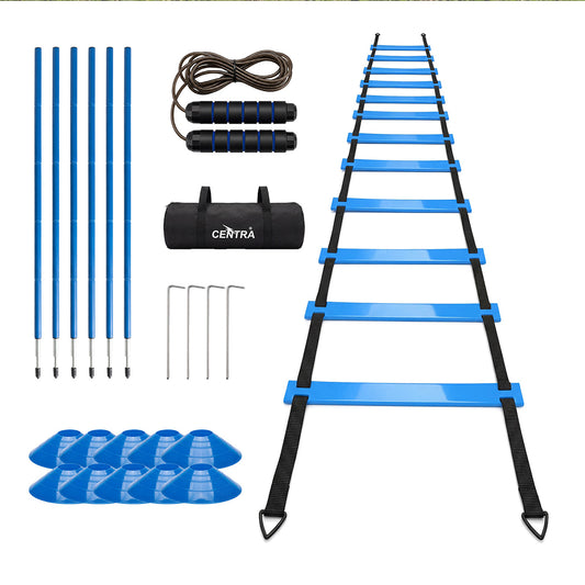 Centra Soccer Agility Training Poles Set Includes 6 Agility Poles Agility Ladder-2050059020542283777