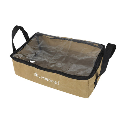 Slimbridge 3PCS Camping Canvas Storage Khaki-2065254372631252993