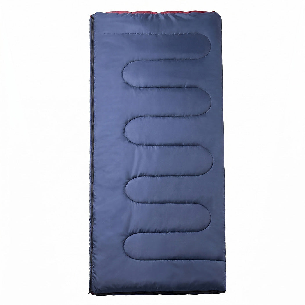 Mountview Sleeping Bags Single Camping Hiking 3-Season Thermal Blue 0°C-15°C-2050059022987563009