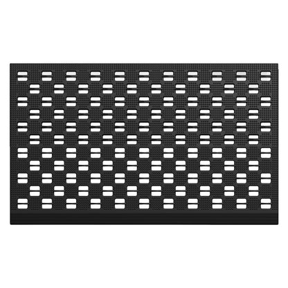 Marlow Front Door Mat 75x43cm TPE Raised Wave Drainage for Entrance Black-2109799592214859778