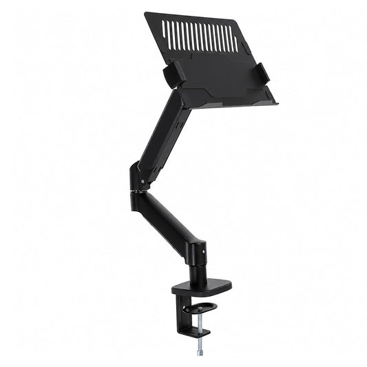 Levede Monitor Arm Tray Mount Laptop Stand Adjustable Rotating for Desk Black-2100035032356884481