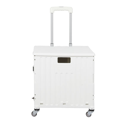 Folding Shopping Trolley Cart Portable Beige-2006733034015035393
