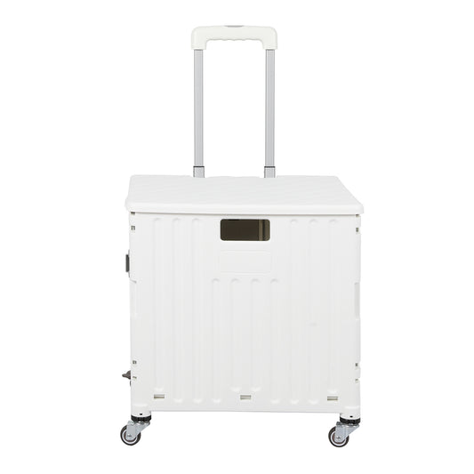 Folding Shopping Trolley Cart Portable Beige-2006733034015035393