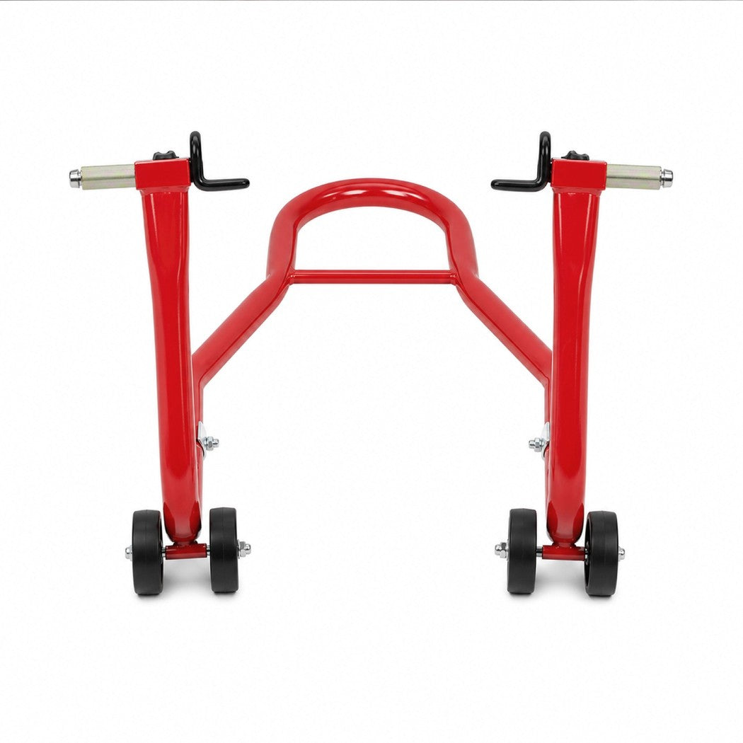 Monvelo Motorcycle Stand Heavy Duty 500KG Carbon Steel Lift Adjustable Fork Red-2100035000937353217