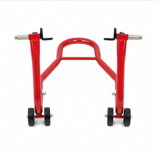 Monvelo Motorcycle Stand Heavy Duty 500KG Carbon Steel Lift Adjustable Fork Red-2100035000937353217