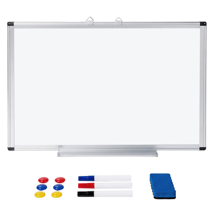Levede Magnetic Whiteboard Smooth Dry Erase Board with 3 Pens for Office White-2100035036479885313