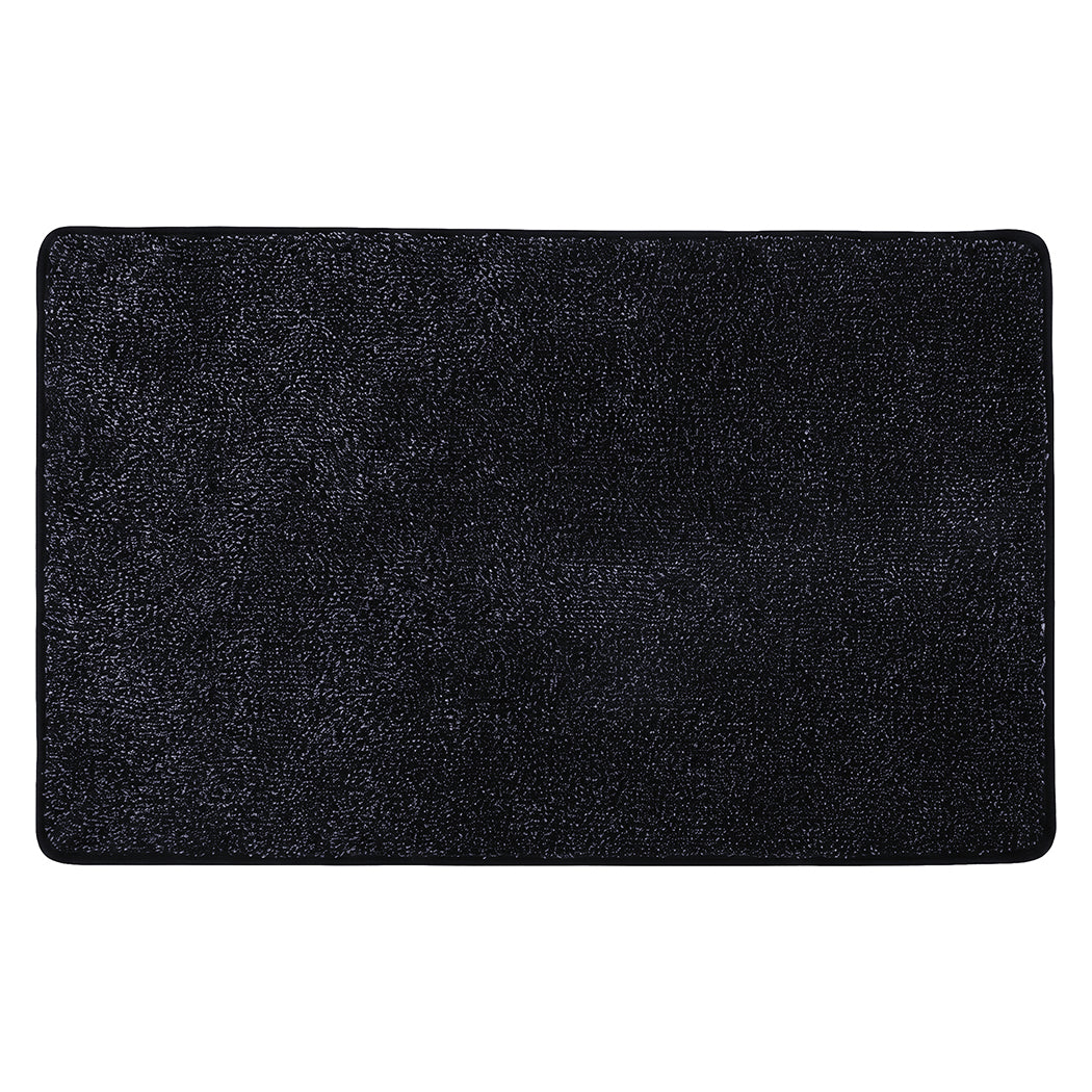 Marlow Door Mat Indoor 80x50cm Non Slip Washable Rug For Front Coal Grey-2109799592802062338