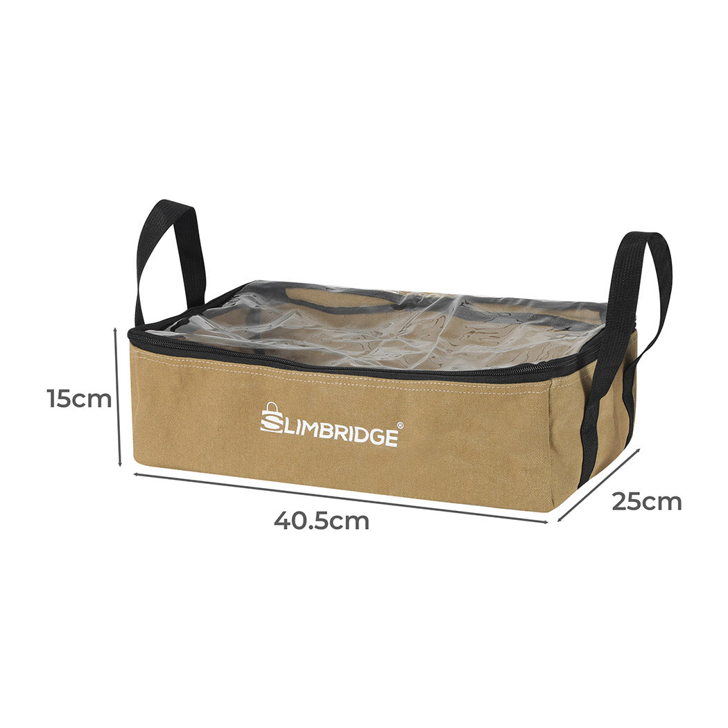 Slimbridge 3PCS Camping Canvas Storage Khaki-2065254372631252994