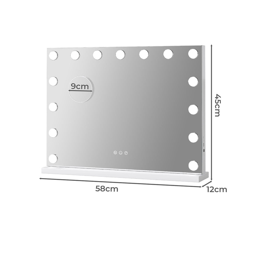 Yezi LED Hollywood Makeup Mirror 45x58cm-2065254270856466434