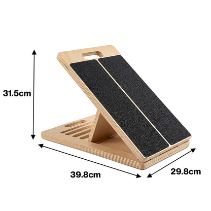 Centra Adjustable Wooden Slant Board Professional Incline Calf Stretcher Workout-2050059021062377474