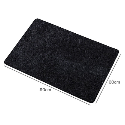 Marlow Door Mat Indoor 90x60cm Non Slip Washable Rug For Front Coal Grey-2109799592898531331