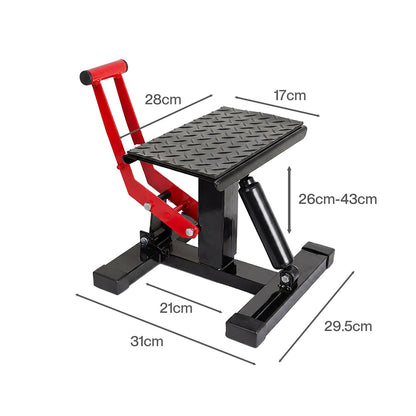 Monvelo Dirt Bike Lift Stand Hydraulic Motorcycle Jack 400kg 360° Platform-2061251871993106434