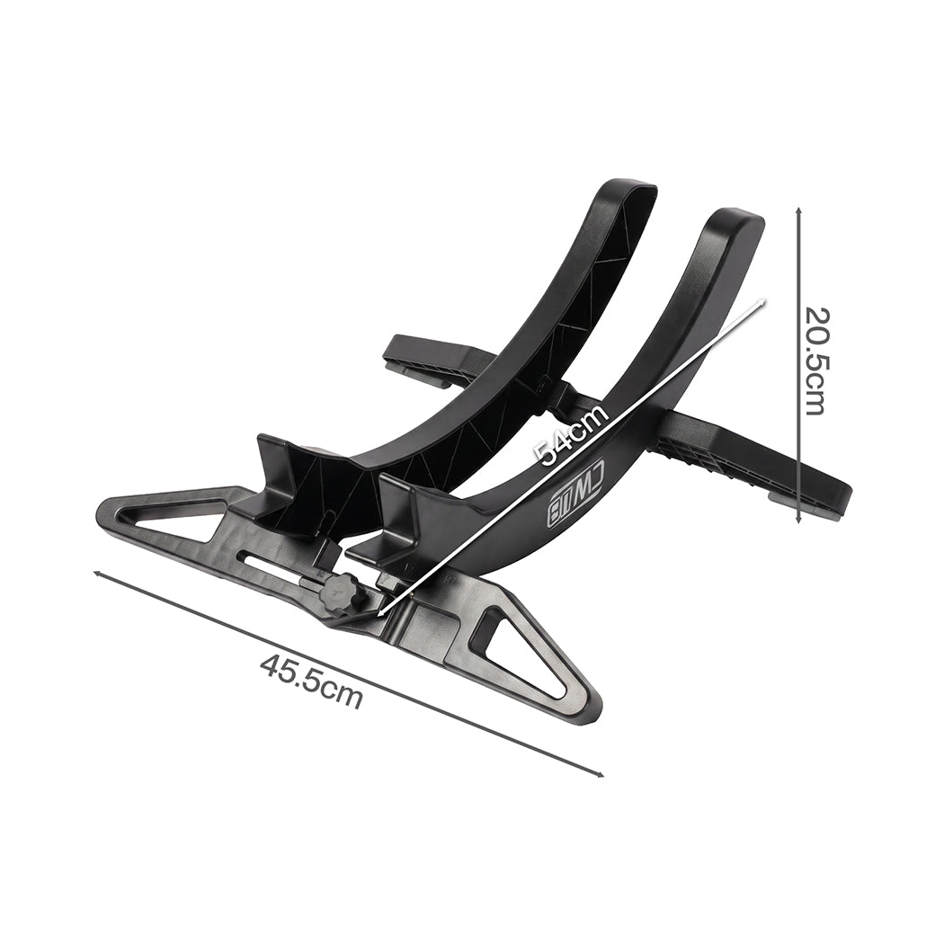 Monvelo Bike Stand Wide ABS Wheel Holder for Garage Indoor Floor Storage Black-2100035001121902594