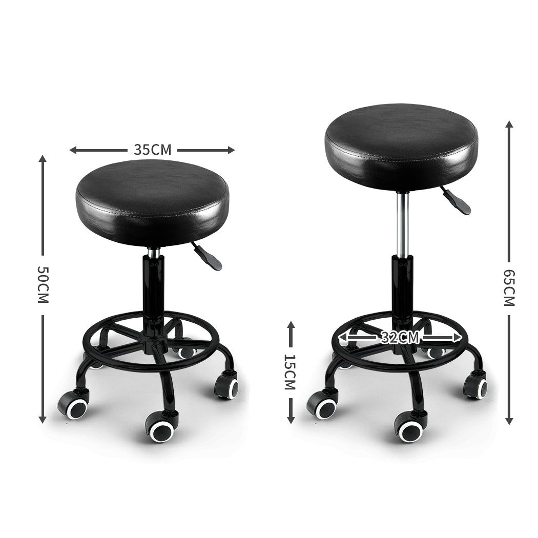 Levede 2x Salon Stool Swivel Bar Stools-2018816816809381890