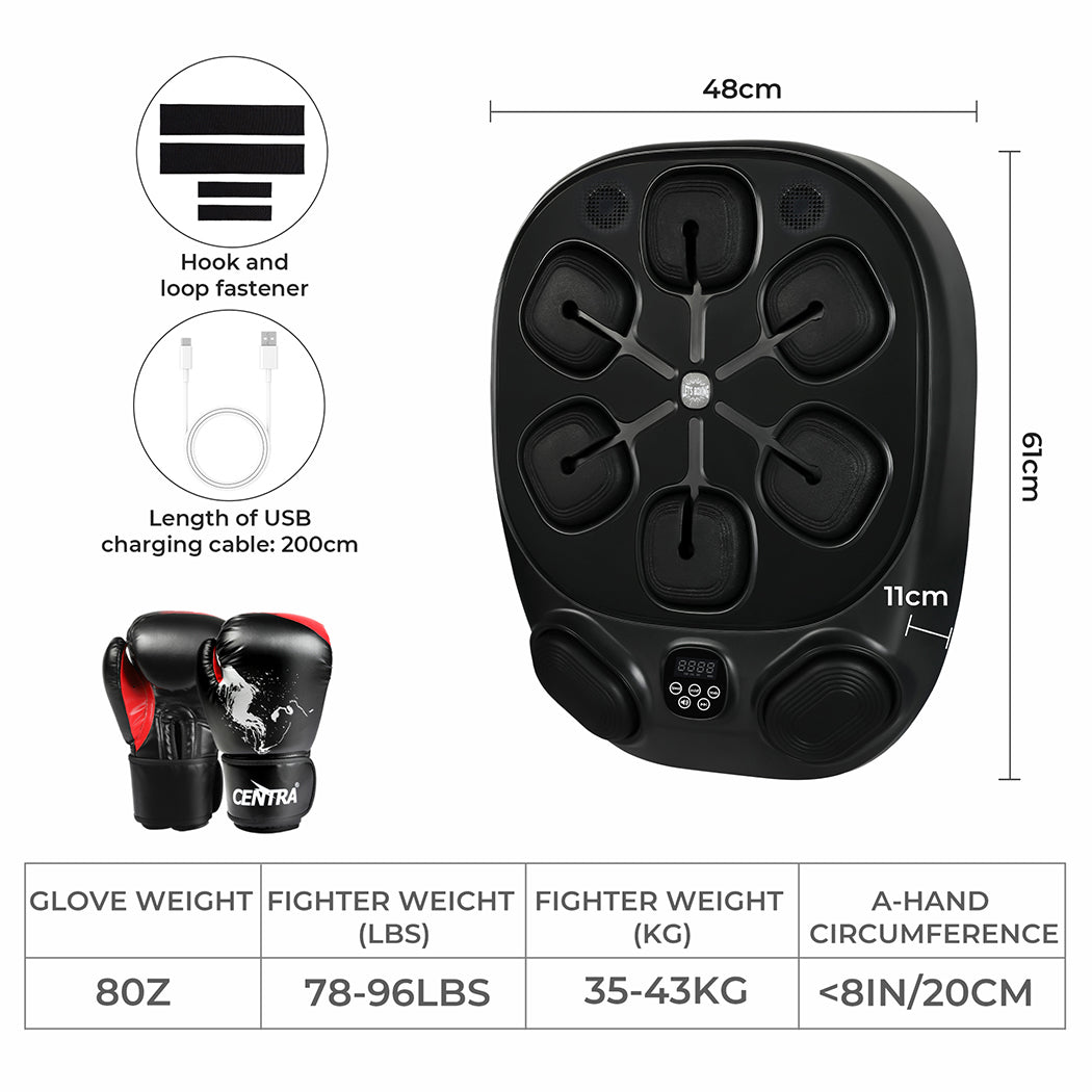 Centra Smart Music Boxing Machine With 8OZ Boxing Glove-2065254245455761410