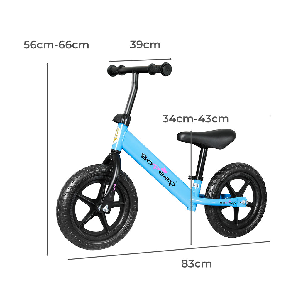 BoPeep Kids Balance Bike Ride On Toys Blue-2065254492647067650
