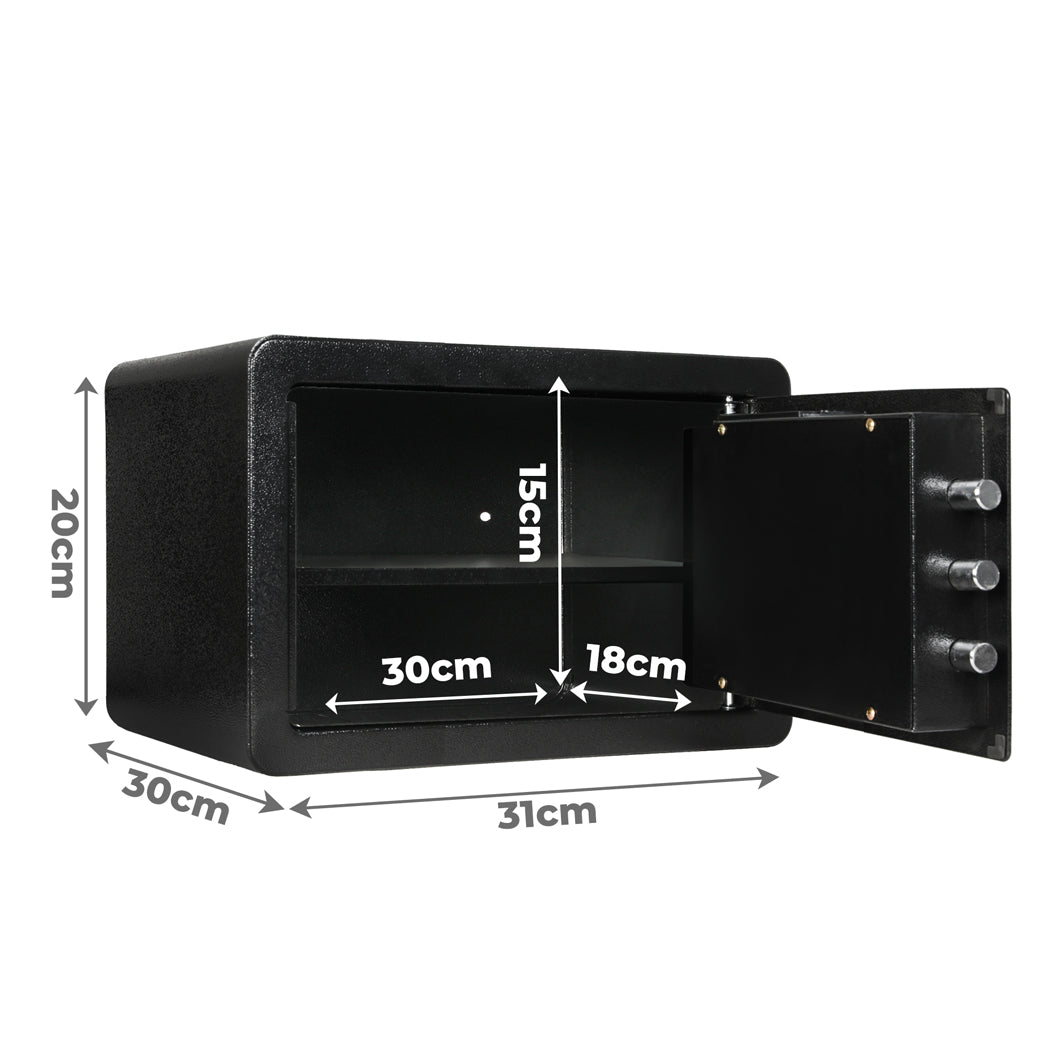 8.1L Digital Security Safe Box Password Key Lock Cash-2065254222030573570
