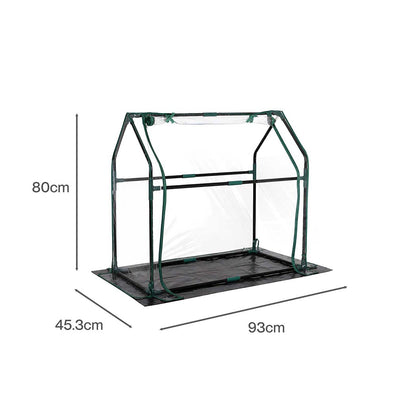 Lambu Mini Greenhouse Sturdy PVC Cover Zipper Door for Patio Balcony Transparent-2109799597822644227