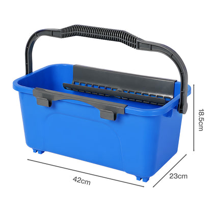 Traderight Window Cleaning Kit With Extendable Pole and Squeegee for Home Blue-2109799593783529475