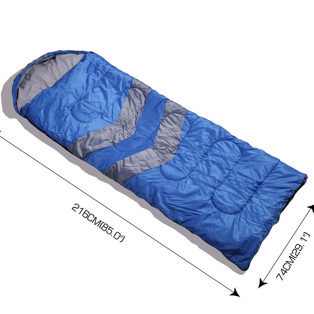 Mountview Single Sleeping Bag Bags Outdoor Blue-2065254373361061890
