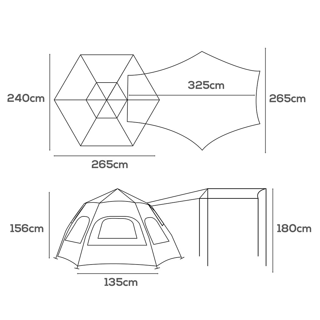Mountview Instant Tent Pop up Camping-2065254370827702274
