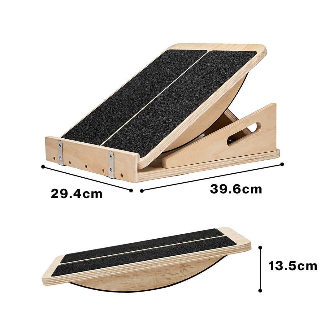 Centra 4-Level Adjustable Wooden Slant Board Professional Incline Calf Stretcher-2050059021230149634