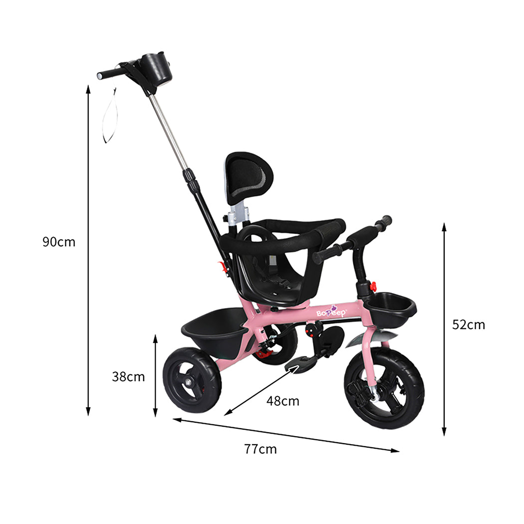 BoPeep Kids Tricycle Ride On Trike Toddler Pink-2006733203976622082