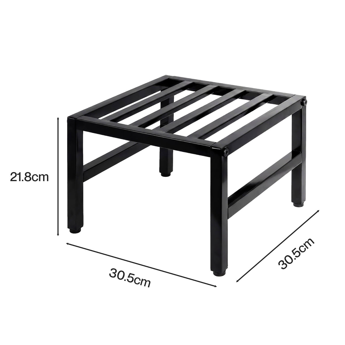 Levede Plant Stand 3 Tier Outdoor Carbon Steel Heavy Duty for Garden Patio Black-2100035034252709890