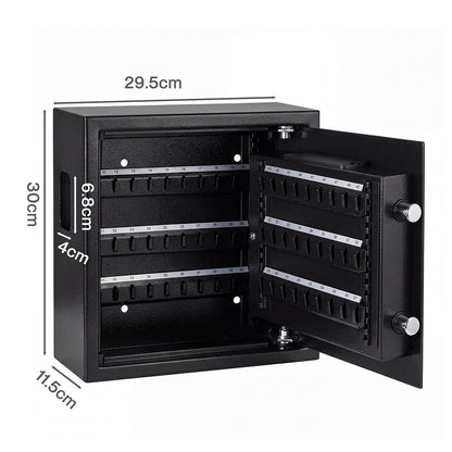 Levede Key Safe Lock Box Large 67 Hook Carbon Steel Cabinet With LED Black-2109799599399702531
