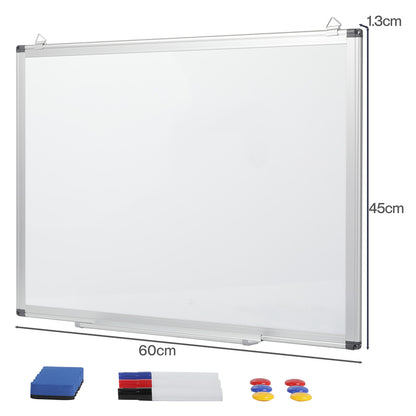 Levede Magnetic Whiteboard Smooth Dry Erase Board with 3 Pens for Office White-2100035036479885314