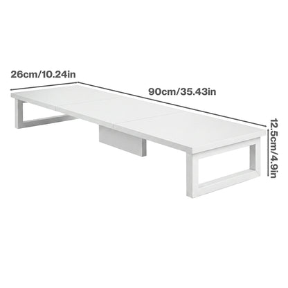 Levede Dual Monitor Stand Riser Desk Laptop Computer Organizer Laptop Shelf 90cm-2072893559849226242