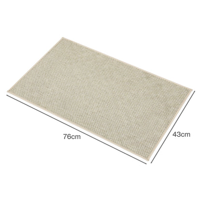 Marlow Front Door Mat 76x43cm Non Slip Dirt Trapping Rug for Entrance Brown-2109799592407797763