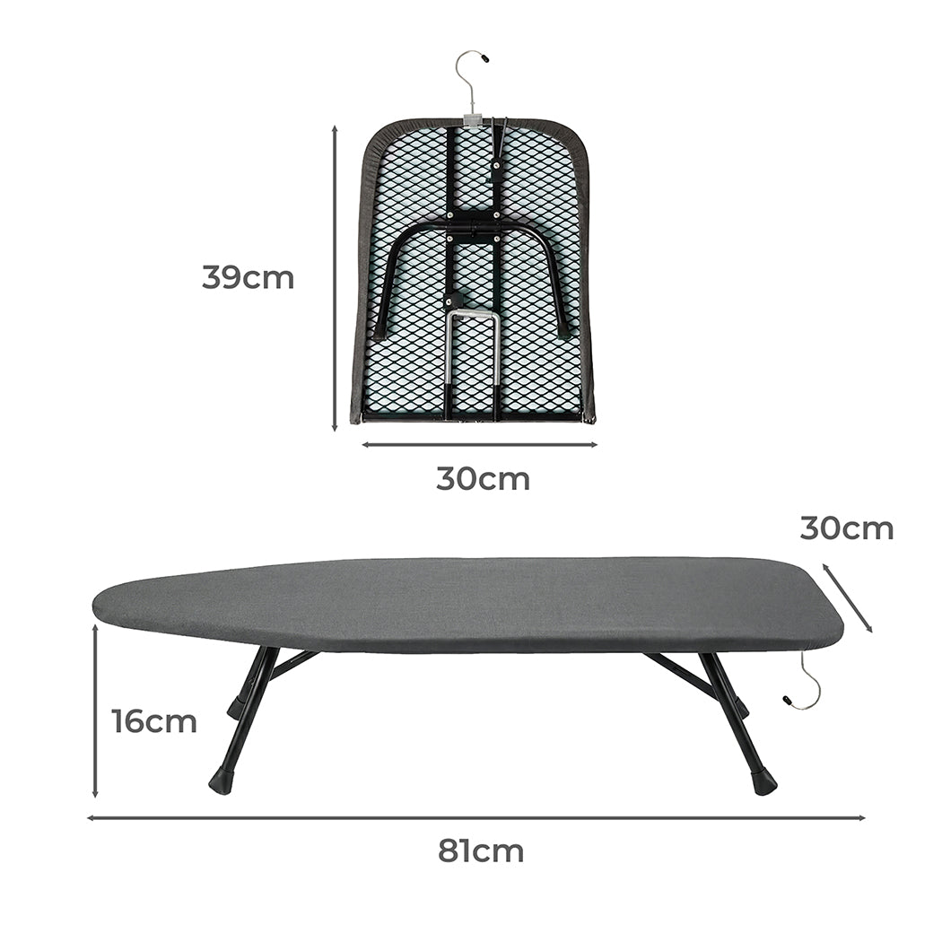 Levede Metal Table Ironing Board Folding Heat Resistant Cover 100% Cotton Pad-2050059021901238274