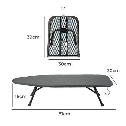 Levede Metal Table Ironing Board Folding Heat Resistant Cover 100% Cotton Pad-2050059021901238274