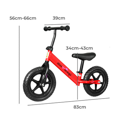 BoPeep Kids Balance Bike Ride On Toys Red-2029387266954235906