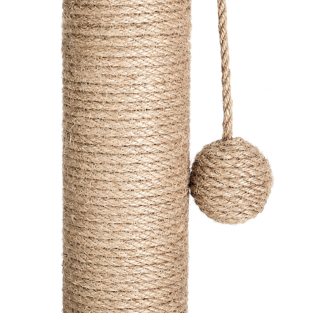 PaWz Cat Scratching Post 3 Heights Sisal Balls for Indoor Kitten Adult Green-2109799598560841732