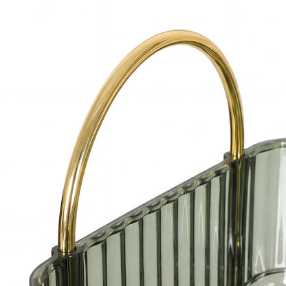 Ilus Makeup Organiser Vanity Countertop Shelf Cosmetic Holder Storage Green-2065254302045310979