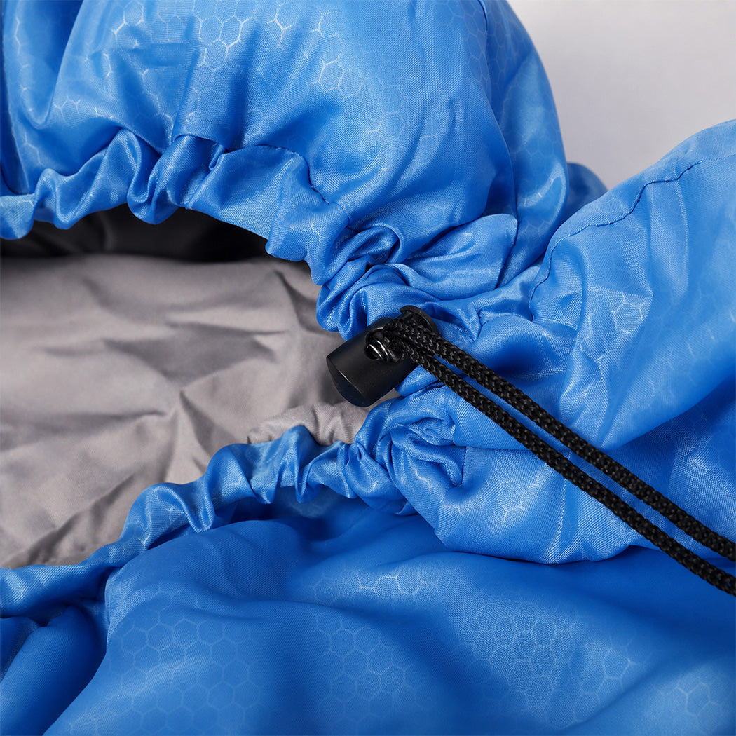 Mountview Sleeping Bag Extra Wide 230x100cm 3 Season Waterproof Hiking Blue-2100035033090887683