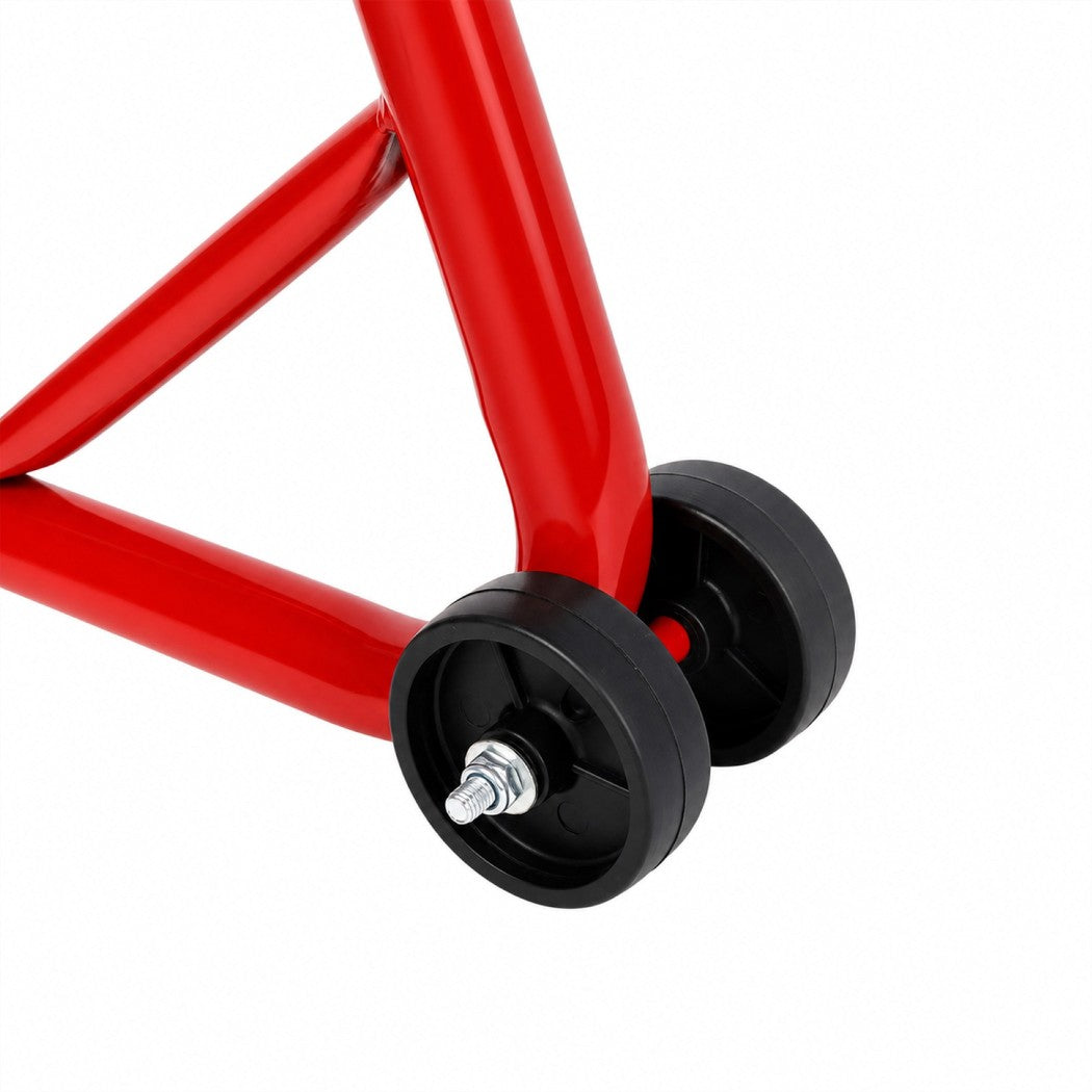 Monvelo Motorcycle Stand Heavy Duty 500KG Carbon Steel Lift Adjustable Fork Red-2100035000937353219