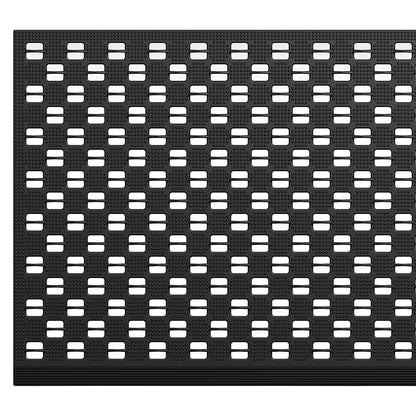 Marlow Front Door Mat 90x60cm TPE Raised Wave Drainage for Entrance Black-2109799592311328772