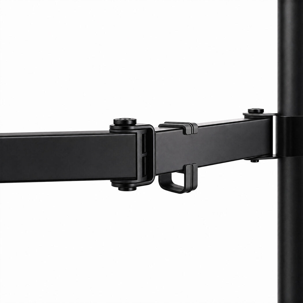 Levede Single Monitor Arm Desk Mount for 13-32 Inch Height Adjustable Black-2100035032906338308