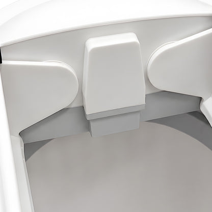 Toque Sensor Rubbish Bin Automatic Touchless 7L Butterfly Lid Bathroom White-2109799595943596037