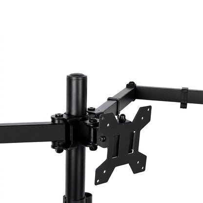 Levede Triple Monitor Arm Stand 10-27" Screens Desk Mount Adjustable Arms Black-2109799600502804485