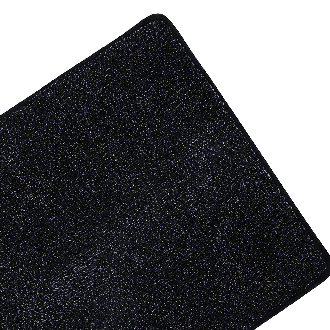 Marlow Door Mat Indoor 90x60cm Non Slip Washable Rug For Front Coal Grey-2109799592898531333