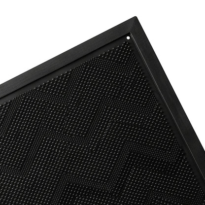 Marlow Front Door Mat TPE Non Slip Low Profile with Drainage Holes Black-2109799592118390789