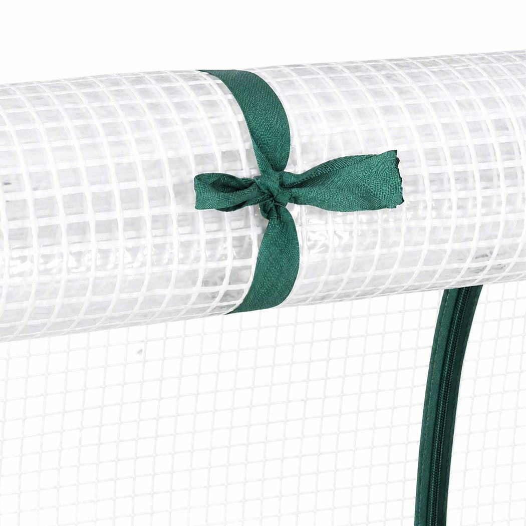 Lambu Mini Greenhouse Dual Zone PE Cover Tunnel Frame for Garden Transparent-2109799597935890437