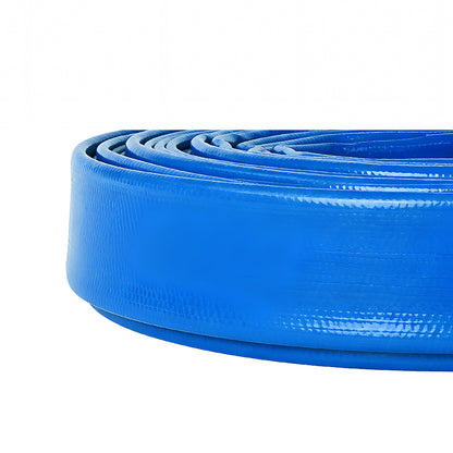Traderight Hose Pipe 2.54cm Reinforced PVC 20m for Home Pool Drainage Pump Blue-2100035033275437060