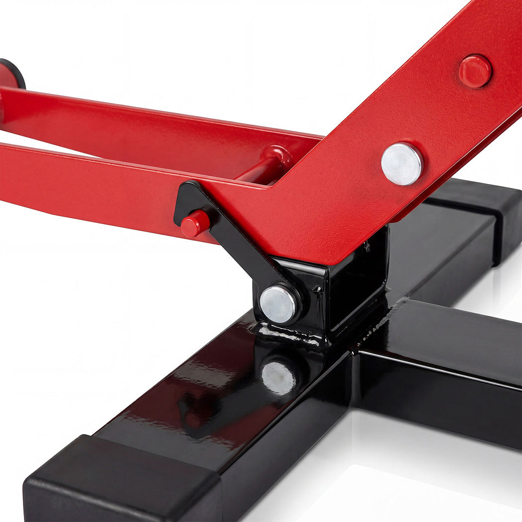 Monvelo Dirt Bike Lift Stand Hydraulic Motorcycle Jack 400kg 360° Platform-2061251871993106436